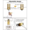 Jiayi 2 Pack Invisible Door Catch For Closet Adjustable Brass