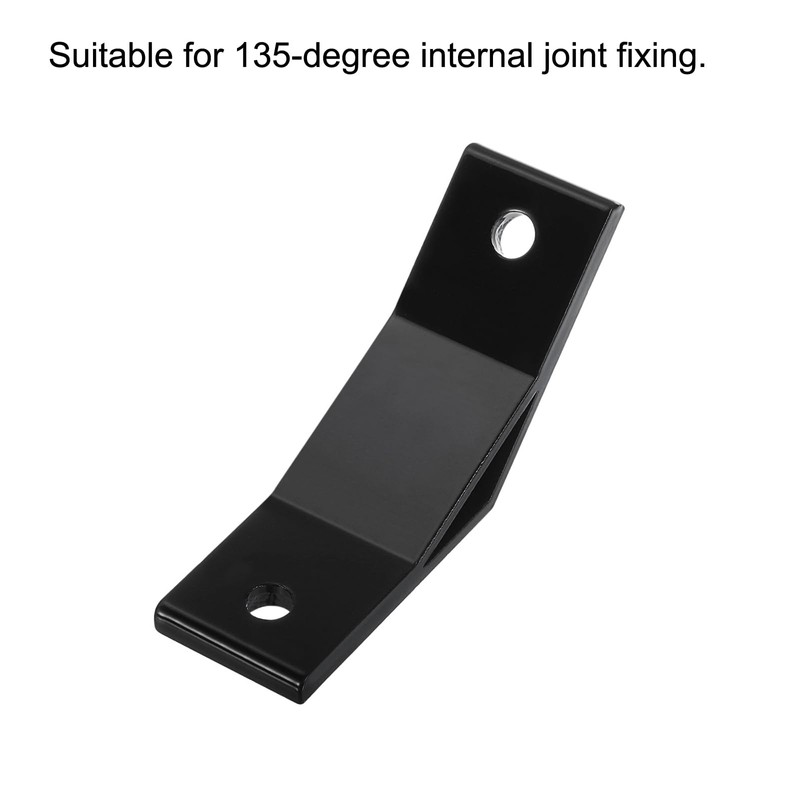 uxcell 2Set 135 Degree Angle Aluminum Profile Corner Bracket, Corner