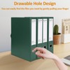 HUA JIE A4 Storage File Boxes Plastic Archives Cases with