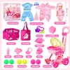 Baby Doll Stroller Toys Set,17 PCS Pretend Play for Girls