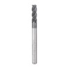 QUARKZMAN Square Nose Cutter, 1/8" Tip Diameter, Solid Carbide, AlTiN