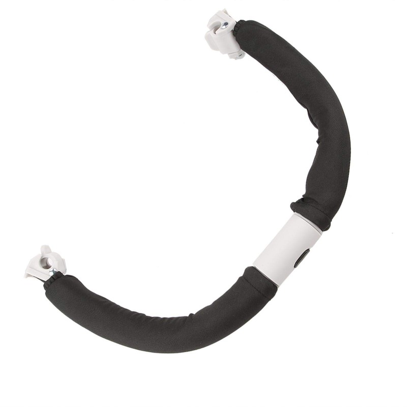 Pram Handle, Adjustable Comfortable Armrest, Safe for Pushchairs (Black)