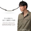 phiten(ファイテン) ネックレス RAKUWAネック ダイヤモンドカット シルバー 50cm
