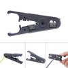 Multi-functional tool with round cable stripper, cable cutter, flat cable