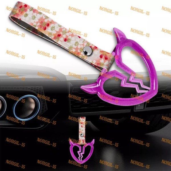 Unbranded Crystal Devil Broken Heart TSURIKAWA PP Ring Car Bus