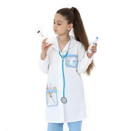 Sincere Party Unisex Children's Doctor Costume Doctor Role Play Set Style B 5-7 Years