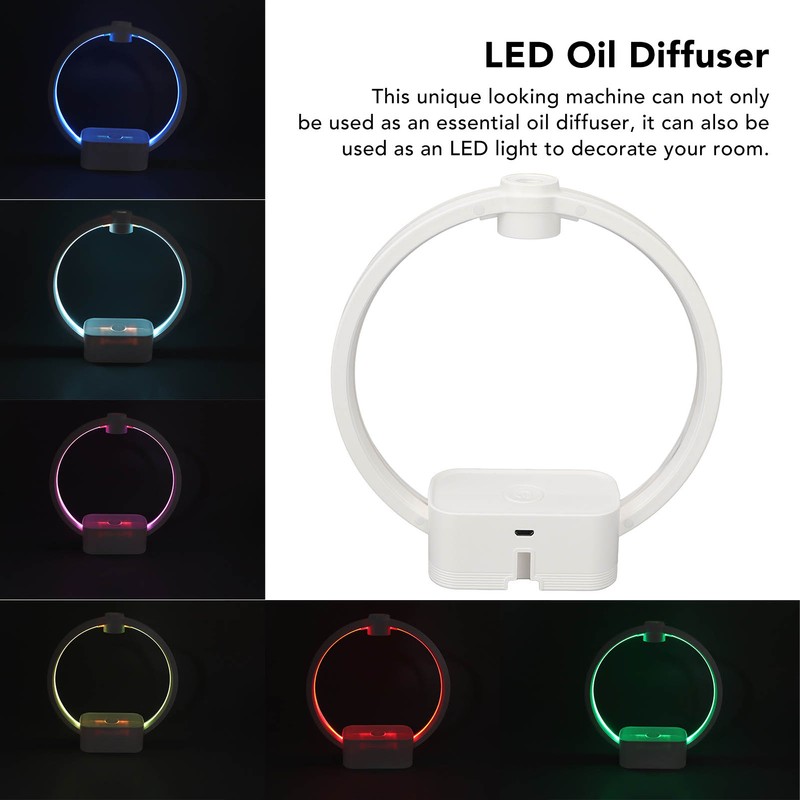 Essential Oil Diffuser USB Automatic Spray Lightweight LED Light 1200mAh