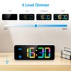 AMIR Digital Alarm Clock, Colorful LED Digital Clock with 7