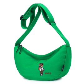 BAGROUPS Half Moon Women's Shoulder Bag Women's Shoulder Bag Half Moon Waterproof Nylon Adjustable Strap for Daily Use, Green