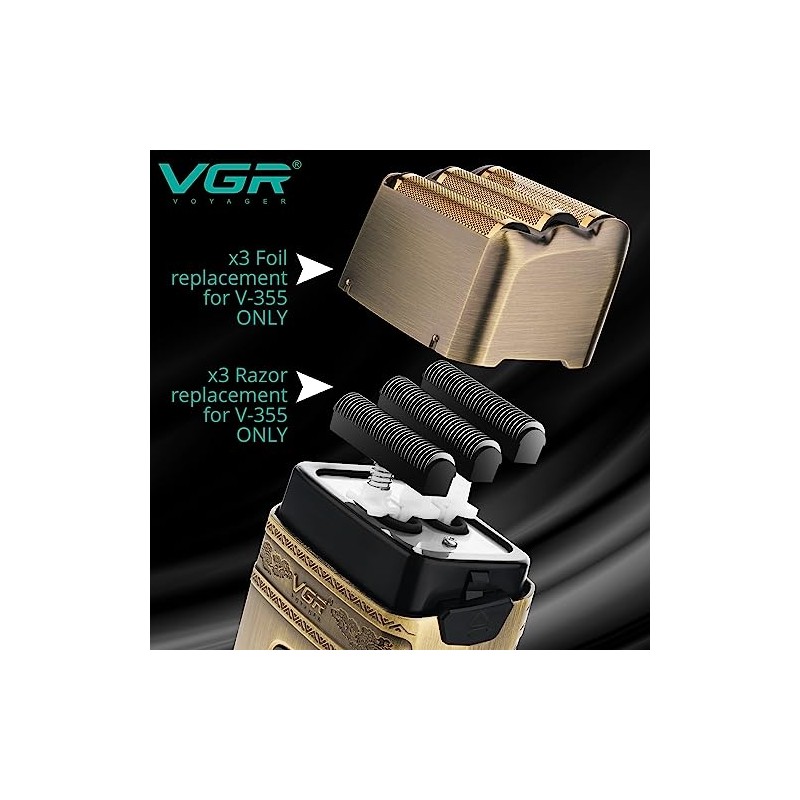 VGR Replacement Foils and Blades for VGR V-335 Foil Shaver