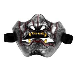 FRCOLOR Half Mask, Halloween Cosplay, Tendog, Devil, Scary, Masquerade, Costume, Prop, Party Supplies, Photo Props, Cosplay, Drama