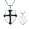 Lattd Knights Templar Necklace 925 Sterling Silver Armor of God