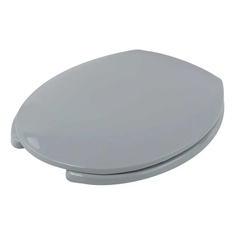 Asiento Con Tapa Redondo Gris Para Wc Exel Premium 92