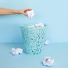 Balvi Letters Waste Paper Basket Turquoise Colour Paper Basket Original