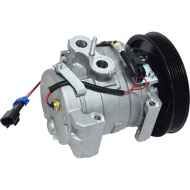 A/C Compressor 10S15C for Freightliner Cascadia, Coronado, MT45, MT55 / Western Star 4800SF, 4900EX, 4900SA.. (6-Grooves) - 4713442 QR