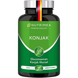 Konjak | Natural fibre, 90 capsules 100% vegan, GMO free, gluten free, lactose free,