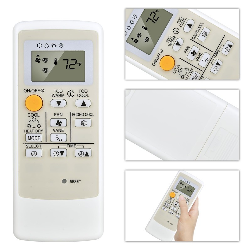 RETROSUN Replacement Air Conditioner Remote Control Compatible with Mitsubishi Electric