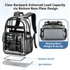 Cusangel Clear Black Backpack for women tpu XL bookbag Heavy