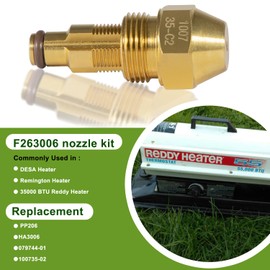 F263006 Nozzle Kit for 35000 BTU Reddy, DESA, Remington Heater, Replace PP206, HA3006, 079744-01 and 100735-02