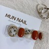 MunNail Leopard Nail Tip - Square / MunNail 레오파드 네일팁