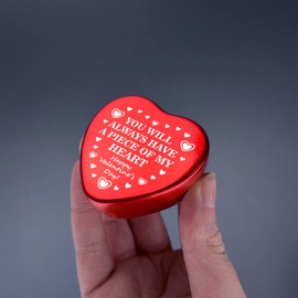 Red Ocean Valentines Gift for Husband, Wife Romantic Message Tin For Him, Her Gifts for Boyfriend, Girlfriend Valentines Day Gifts