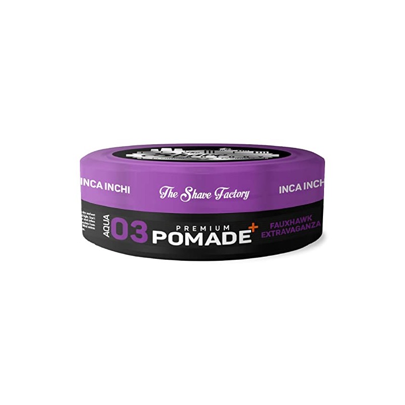 the shave factory Premium Pomade 150ml 03 Fauxhawk Extravaganza with