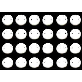 Plastic 1.5-inch Wrought Iron Patio Furniture Glide Caps (24, White)