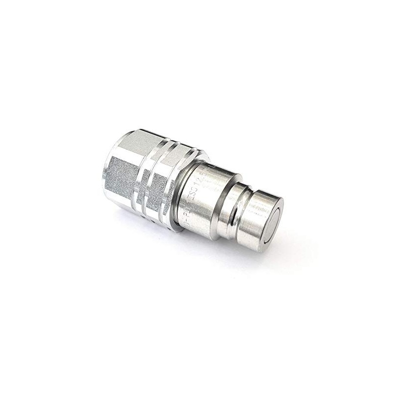 Male Hydraulic Flat Face Quick Release Coupling - 1/2" BSP