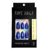 RAVE NAILZ (Celestial, Blue & Gold) 24 Nails, Glue &