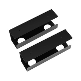 Under-Desk Cable Management Trays - Two 12" Trays in The Set - Perfect Storage for Cables, Power Bars, and Adaptors - Black