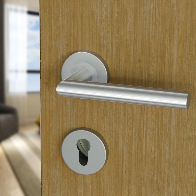 HAIFUAN Stainless Steel Door Handle, Door Lock Handle Set, Door