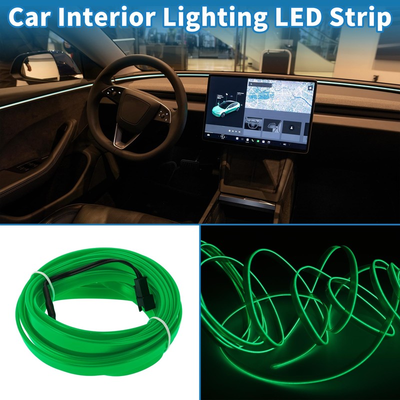 A ABSOPRO 4m EL Wire Cable LED Glow String Light