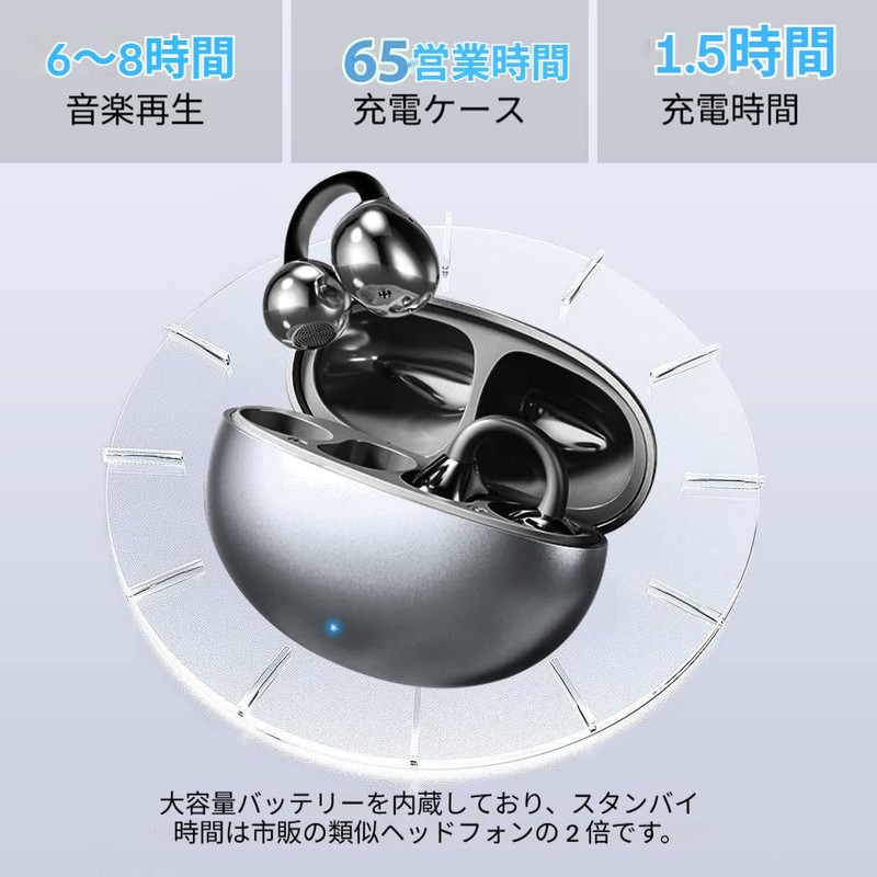 【2025 New Model】 Ear Clip Wireless Earbuds Open Ear Bluetooth