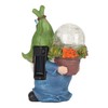 Faceless Doll Statue Exquisite Solar Powered Light Bright Colors Durable