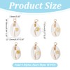 CRAFTYMELODY 60Pcs Natural Shell Charms 6 Style Sea Shell Pendants