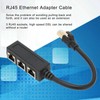RJ45 Ethernet Adapter Cable Extension 1 to 3 Port Excellent
