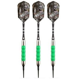 VIPER Sure Grip Soft Tip Darts with Accessory Kit (Neon Green, 16 Grams)