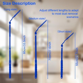 EABUY Replacement Handles Compatible with Duster Refill, Extended Handle, Adjustable Length Handle (2, Blue)