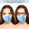 5PCS Transparent Face Shield, Lightweight Anti-Fog Clear Face Mask, Sturdy