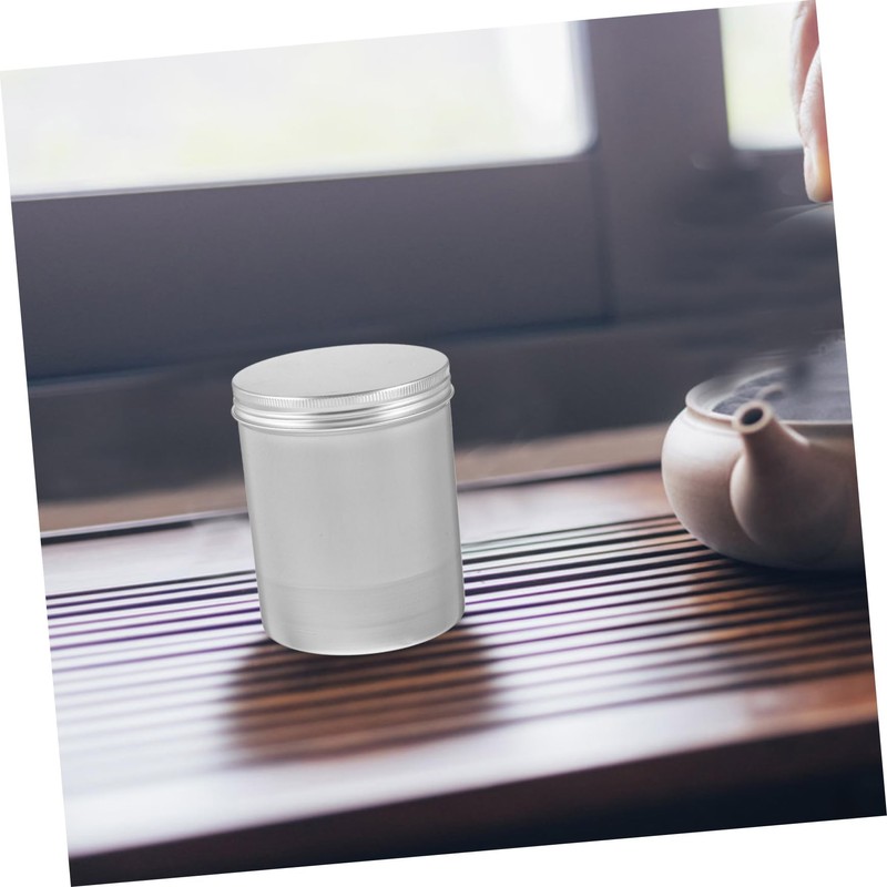 STOBAZA Tea Container Tea Box Organizer Matcha Powder Container Aluminum
