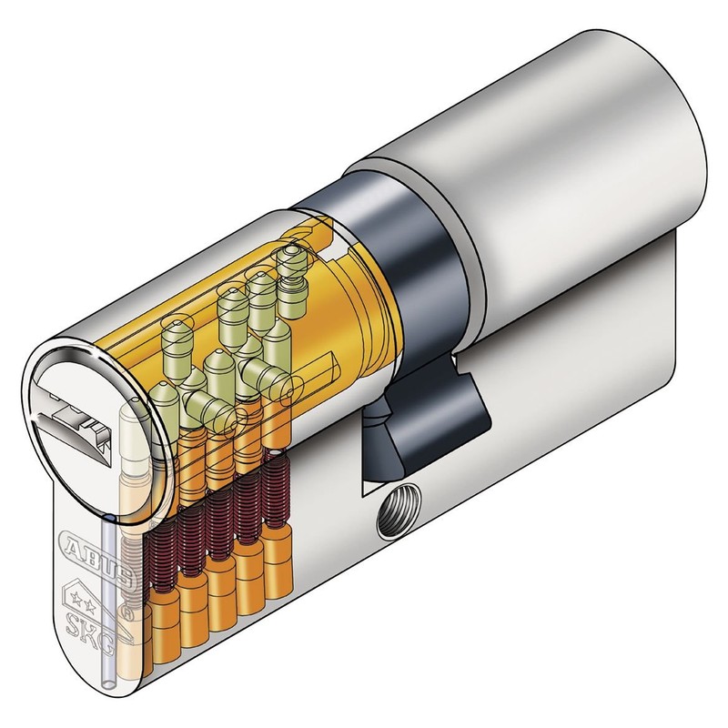 ABUS 195907 Door Cylinder Type XP2 S Nickel 10/30