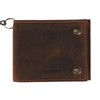 Men's Leather Bifold Chain Wallet, brown