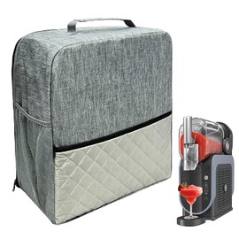 Ice Cream Machine Storage Bag Carry Bag Compatible with Ninja SLUSHi Ice Beverage Machine Cover with Multiple Large Pockets for Ninja FS301EU, Grey