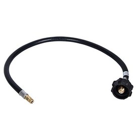 GasSaf 2FT RV Pigtail Propane Hose QCC1 Connector with Acme and a 1/4'' Inverted Male Flare(2 Pack)