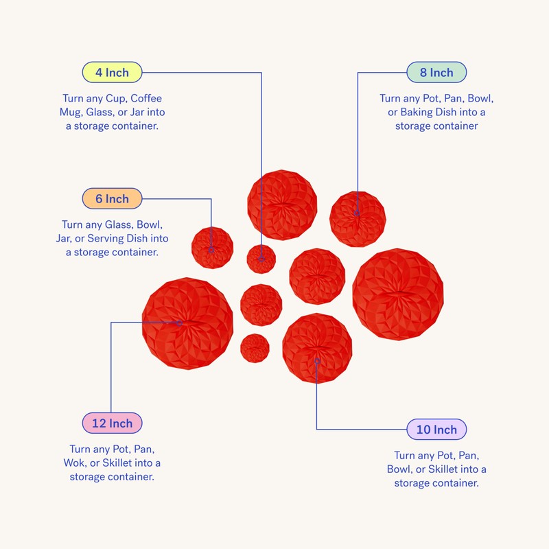 GIR: Get It Right Premium Silicone Round Lid, 4 Inches,