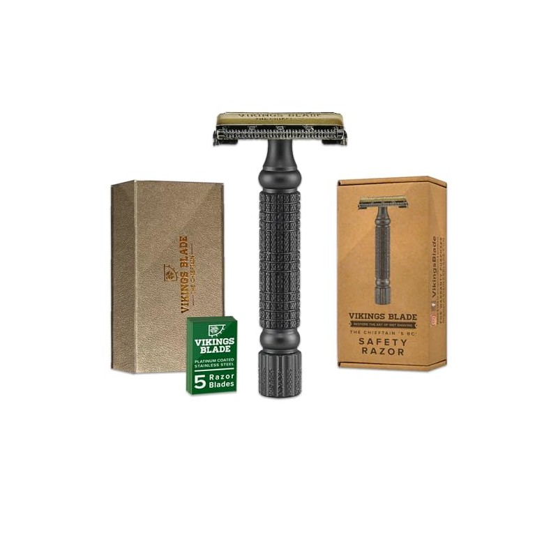 VIKINGS BLADE - Maquinilla de afeitar de doble filo para