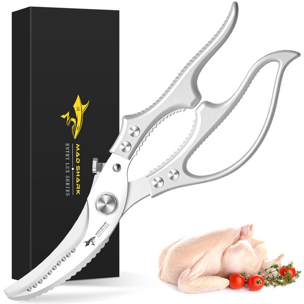 MAD SHARK Heavy Duty Poultry Shears, Kitchen Shears with Non-Slip
