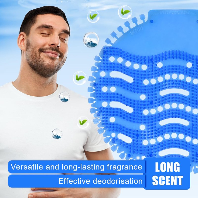 ACWOO Urinal Screens, 12 Pack Urinal Screen Deodorizer Mats, Urinal