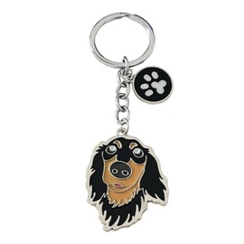 POYAMUSE Enamel Dog Pet Keychain - A Heartwarming Memorial and Adorable Accessory keyring for Dog Lovers-dachshund