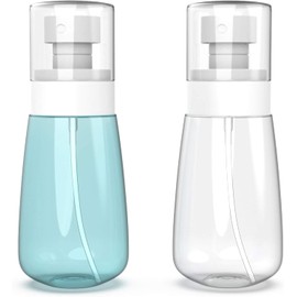 Leak Proof Small Spray Bottles 2oz/60ml - Pack of 2, Fine Mist Travel Size Sprayer for Toners, Face & Hair Care - Mini Empty Bottles